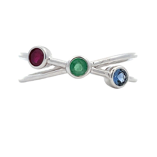 .31ct Sapphire Ruby Ring 14KT White Gold Bids.com