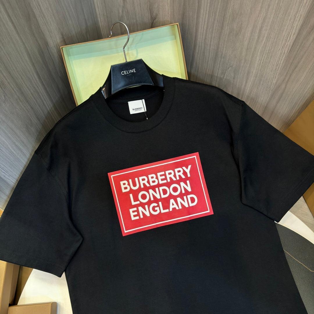 Burberry Black & Red T-Shirt Without Collar Banlieue91