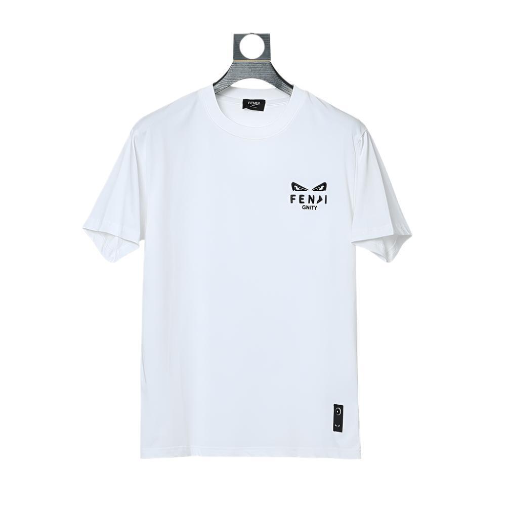 Fendi T-Shirt without Collar 'White & Black' Banlieue91