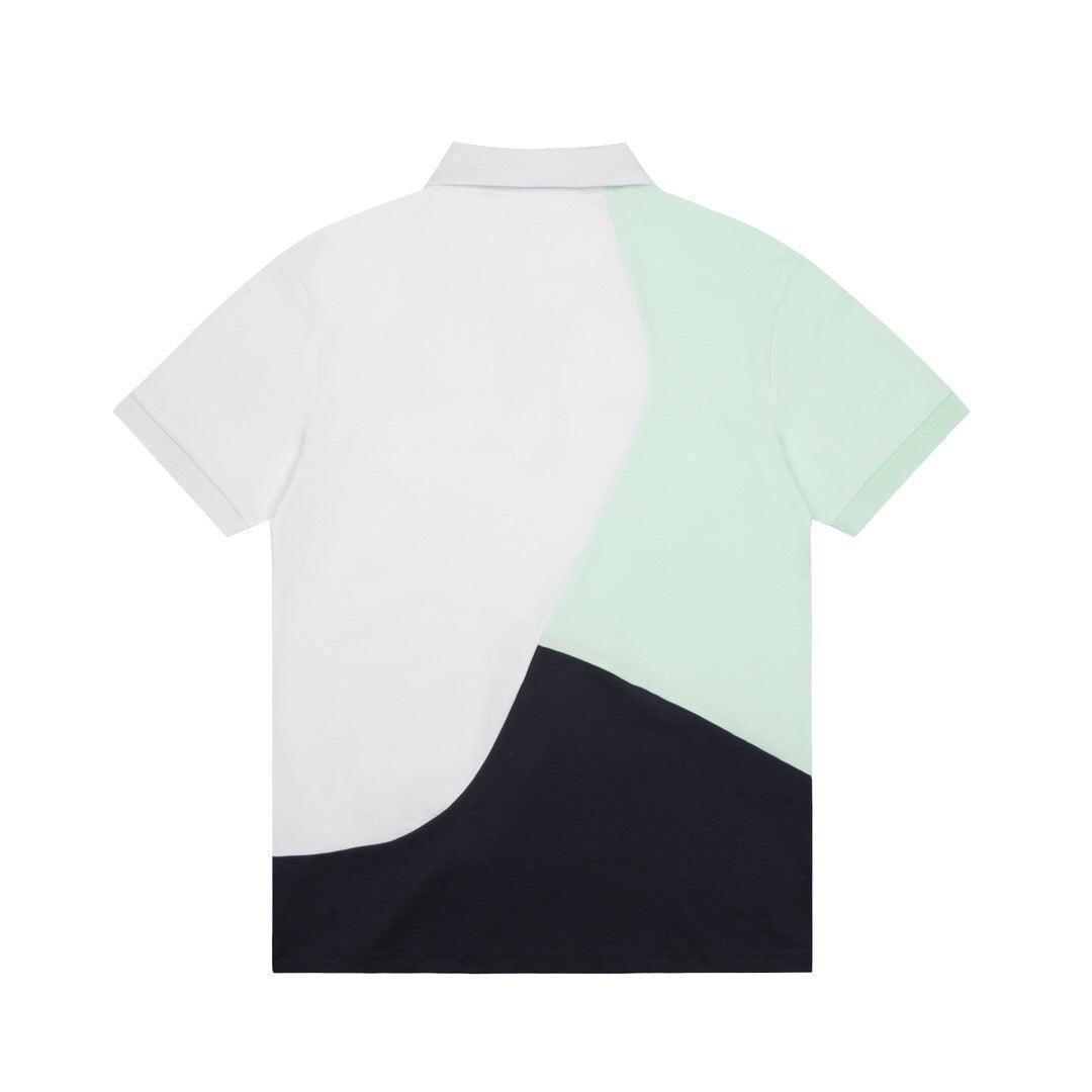 Lacoste T-Shirt with Collar 'White-Black-Green' Banlieue91