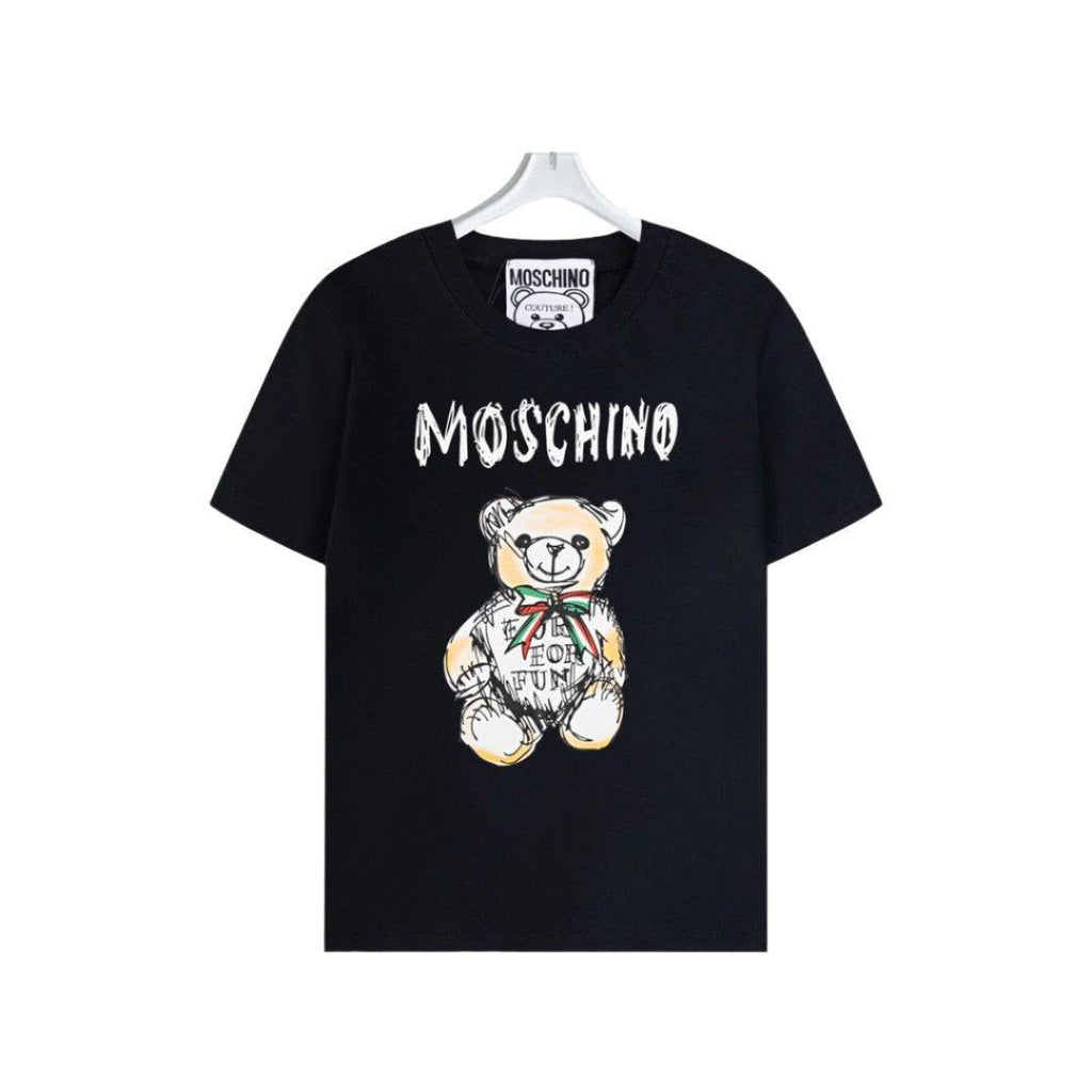 Moschino Teddy Bear T-Shirt Without Collar 'Black' Banlieue91