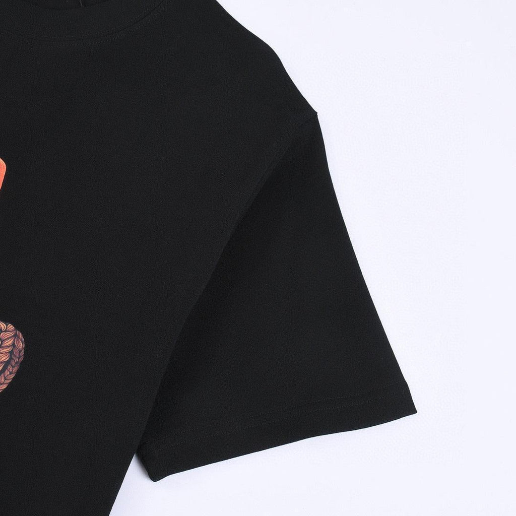 Fendi T-Shirt without Collar 'Black-Orange' Banlieue91