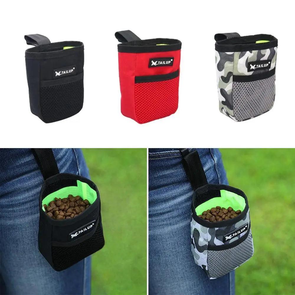 Adjustable Large Capacity Dog Treat Pouch Puppy Snack Waist Bag Durable Puppy Products Waist Bag Pets Cute Food Storage Bags Stevvex
