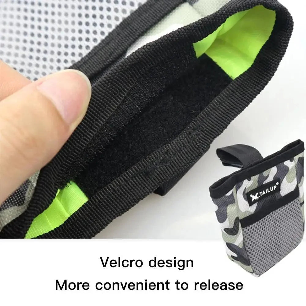 Adjustable Large Capacity Dog Treat Pouch Puppy Snack Waist Bag Durable Puppy Products Waist Bag Pets Cute Food Storage Bags Stevvex
