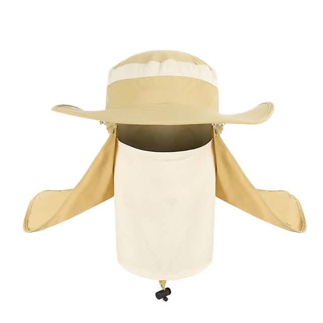 Adult Wide Brim Sun Hat with Neck Face Flap Cover DailySale