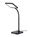 Brilli 21"H Charge Up Circadian LED Desk Lamp Black Finish with Touch Switch, Night Light on Base LampsUSA