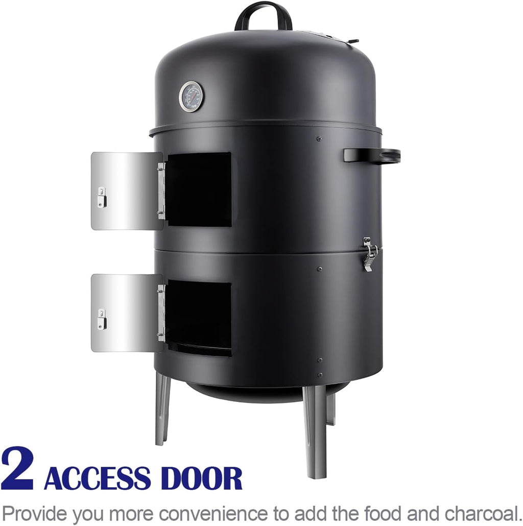 Charcoal Smoker Grill Premium Outdoor Kitchen System