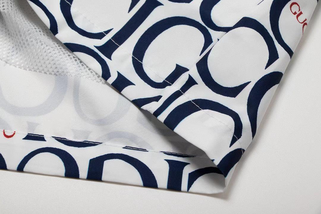Maxi Gucci Print Fabric Short 'Blue' Banlieue91