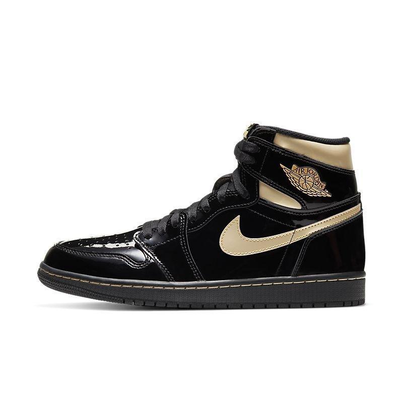 Air Jordan 1 High 'Black Metallic Gold Patent' Banlieue91