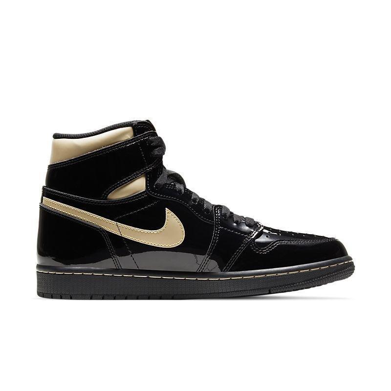 Air Jordan 1 High 'Black Metallic Gold Patent' Banlieue91