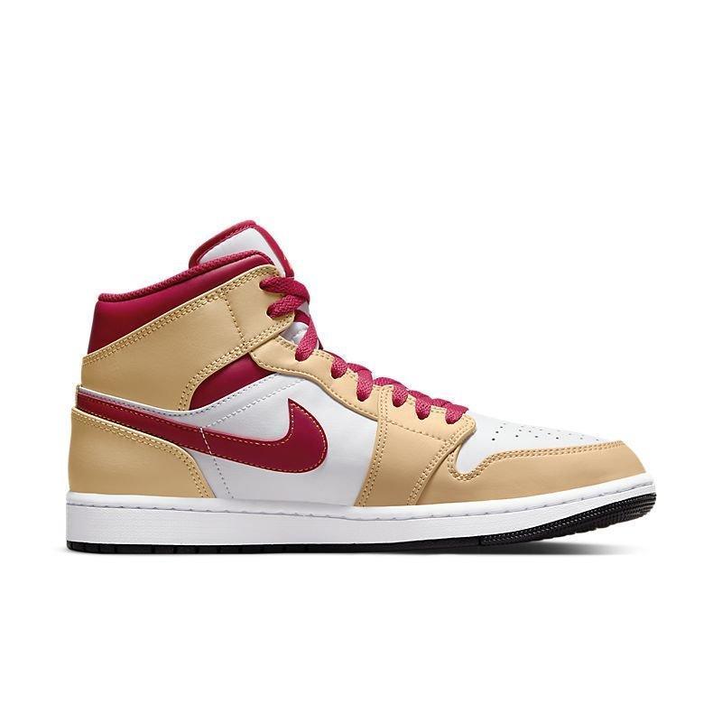 Air Jordan 1 Mid 'Light Curry Cardinal' Banlieue91