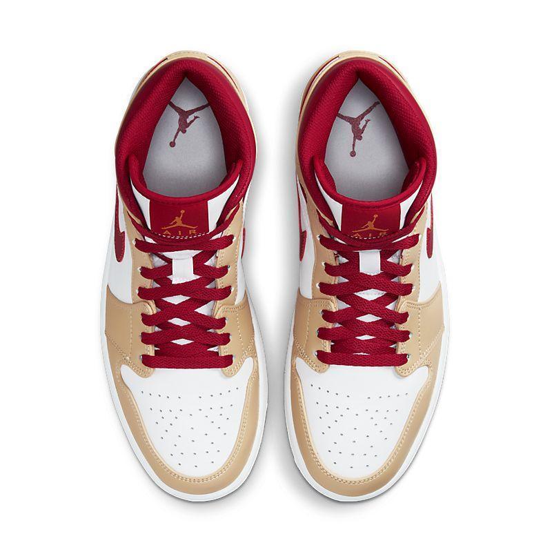 Air Jordan 1 Mid 'Light Curry Cardinal' Banlieue91