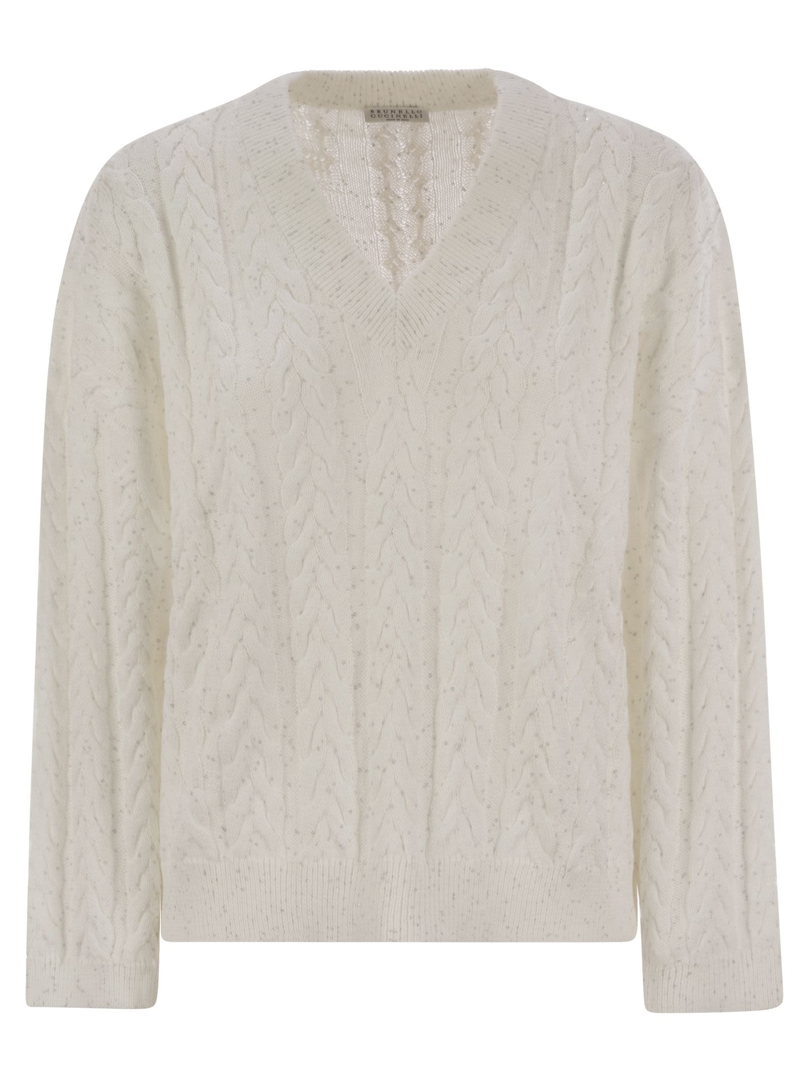 Brunello Cucinelli Women Dazzling Double Cable Cotton Jersey