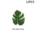 Artificial Tropical Palm Leaves For Hawaiian Luau Beach Birthday Jungle Party Wedding Home Table Decoration Accessories  Tropical Leaves with Stems Jungle Leaves Decorations for Hawaiian Luau Party Beach Baby Shower Wedding Birthday Decorations