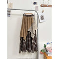 Asymmetric Patchwork Fashion Personality Retro Skirt
