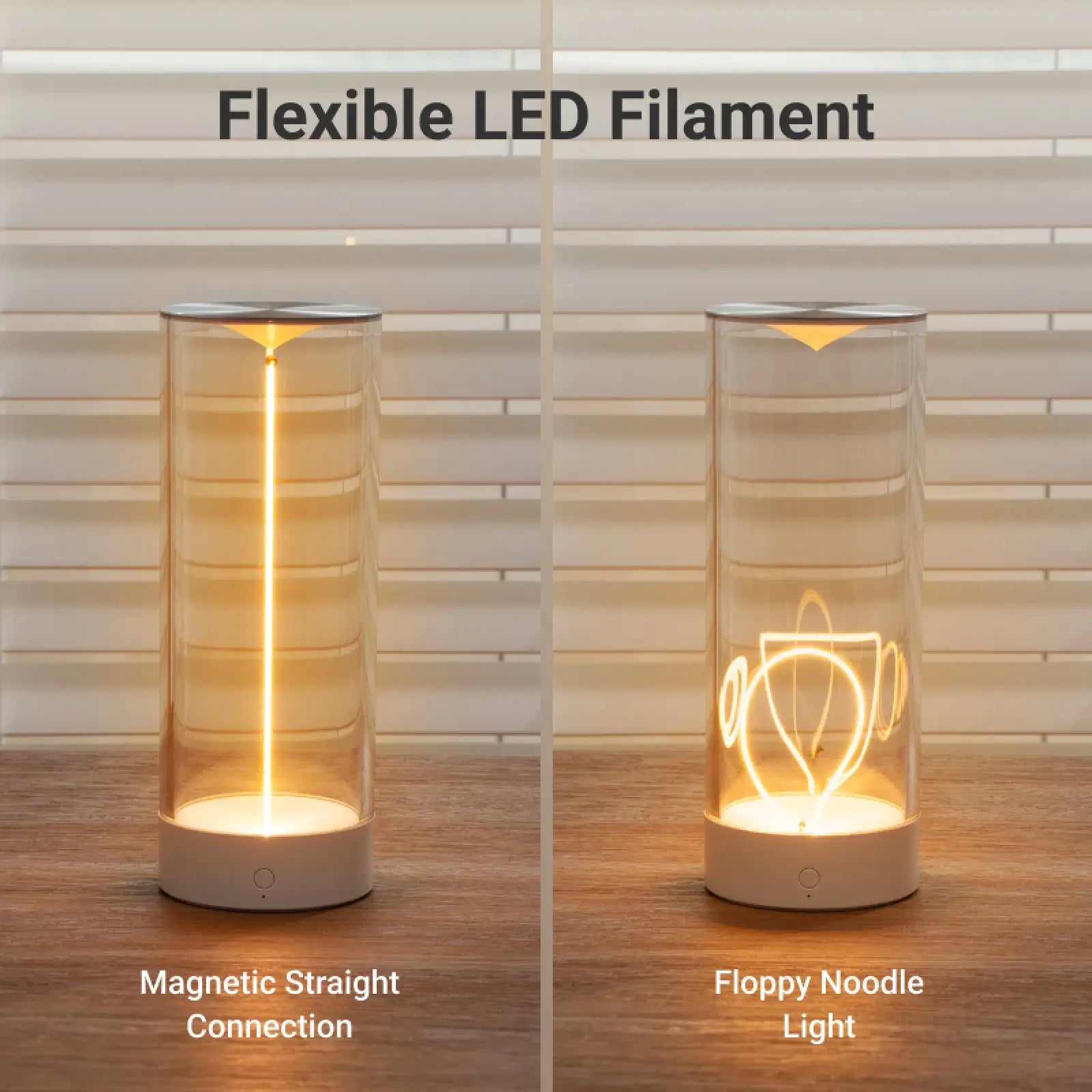 AUGE Light Minimalist Cordless LED Table Lamp, White, Gray Cool Gadget