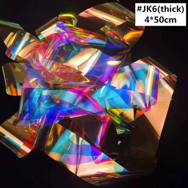 Aurora Nails Glass Foil Film Sticker Cellophane Paper Korean Nail Trend Design Ice Cube Manicure Accessories Heart Nail Art Stickers Glitter Decals Decoration Stickers Glitter Decals Love Nail Sequins Laser Heart Nail Supplies Sparkle Nail