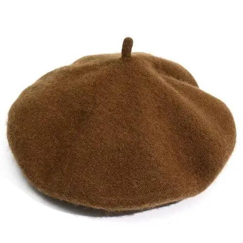 Autumn Winter Hat 100% Pure Wool For Winter  Women Painter Hat Vintage Girls For Casual Wear Female Warm Walking Cap Classic Wool Cool Beret for Men and Women Stevvex