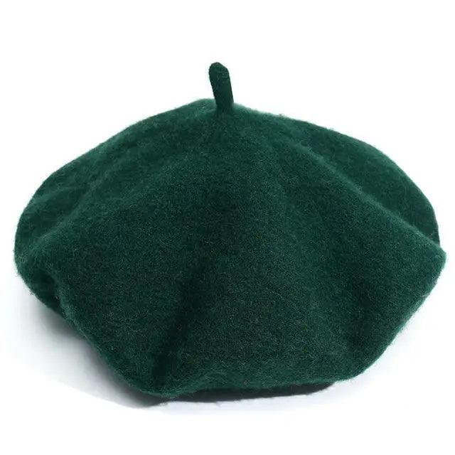 Autumn Winter Hat 100% Pure Wool For Winter  Women Painter Hat Vintage Girls For Casual Wear Female Warm Walking Cap Classic Wool Cool Beret for Men and Women Stevvex