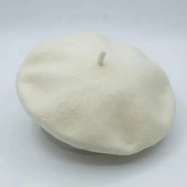 Autumn Winter Hat 100% Pure Wool For Winter  Women Painter Hat Vintage Girls For Casual Wear Female Warm Walking Cap Classic Wool Cool Beret for Men and Women Stevvex