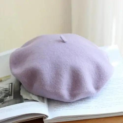 Autumn Winter Hat 100% Pure Wool For Winter  Women Painter Hat Vintage Girls For Casual Wear Female Warm Walking Cap Classic Wool Cool Beret for Men and Women Stevvex