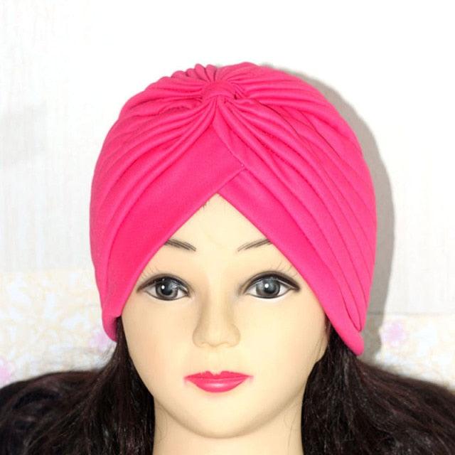 Autumn Winter Warm Headwear Soft Shine Silver Gold Lightweight Knot Twist Turban Headbands Cap Casual Streetwear Hats For Women Stevvex