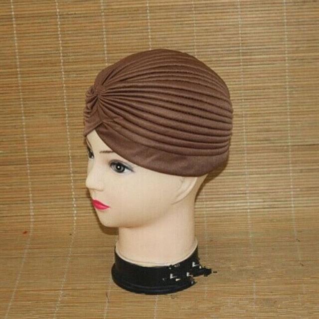 Autumn Winter Warm Headwear Soft Shine Silver Gold Lightweight Knot Twist Turban Headbands Cap Casual Streetwear Hats For Women Stevvex