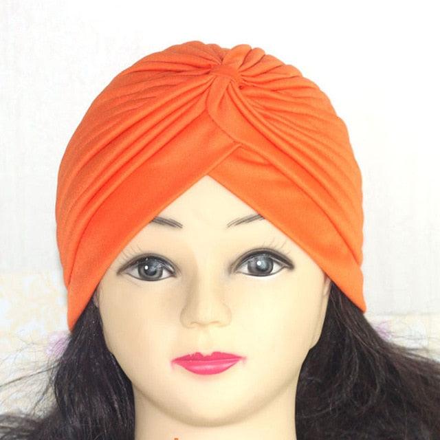 Autumn Winter Warm Headwear Soft Shine Silver Gold Lightweight Knot Twist Turban Headbands Cap Casual Streetwear Hats For Women Stevvex