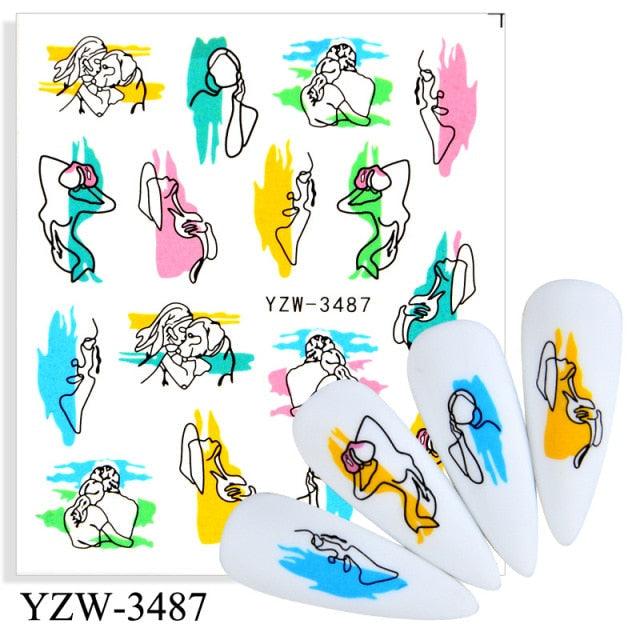 Avocado Fruit Transfer Nail Stickers Charms Winter Water Sticker For Nails Sliders Character Image Tattoo Decal Decoration Cute Summer Nail Art Stickers Summer Fruit Stickers on Nails Unicorn Banana Cherry Avocado Dog Strawberry Nail Art Decals