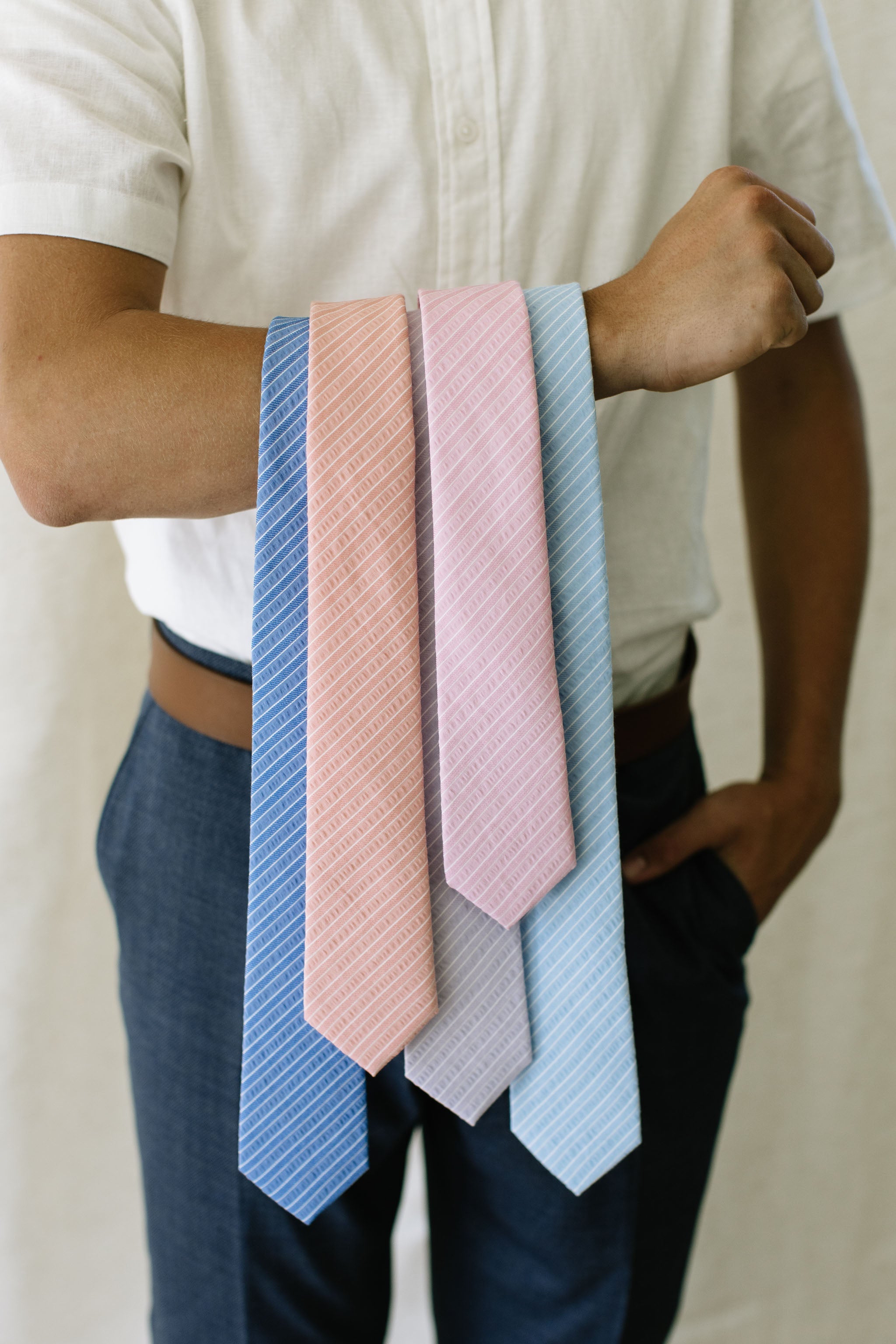 Bubble Gum Stripe - Men's Tie