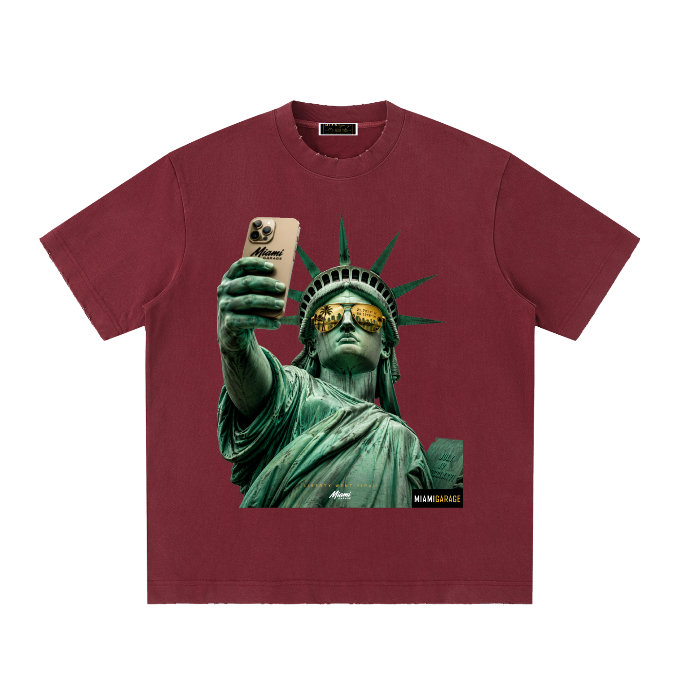 Heavyweight Vintage Washed Frayed T-Shirt