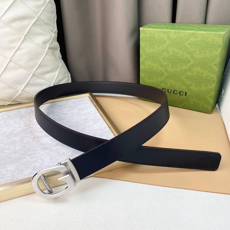 GUCCI Embellished coated-canvas and leather belt 'Black' Banlieue91