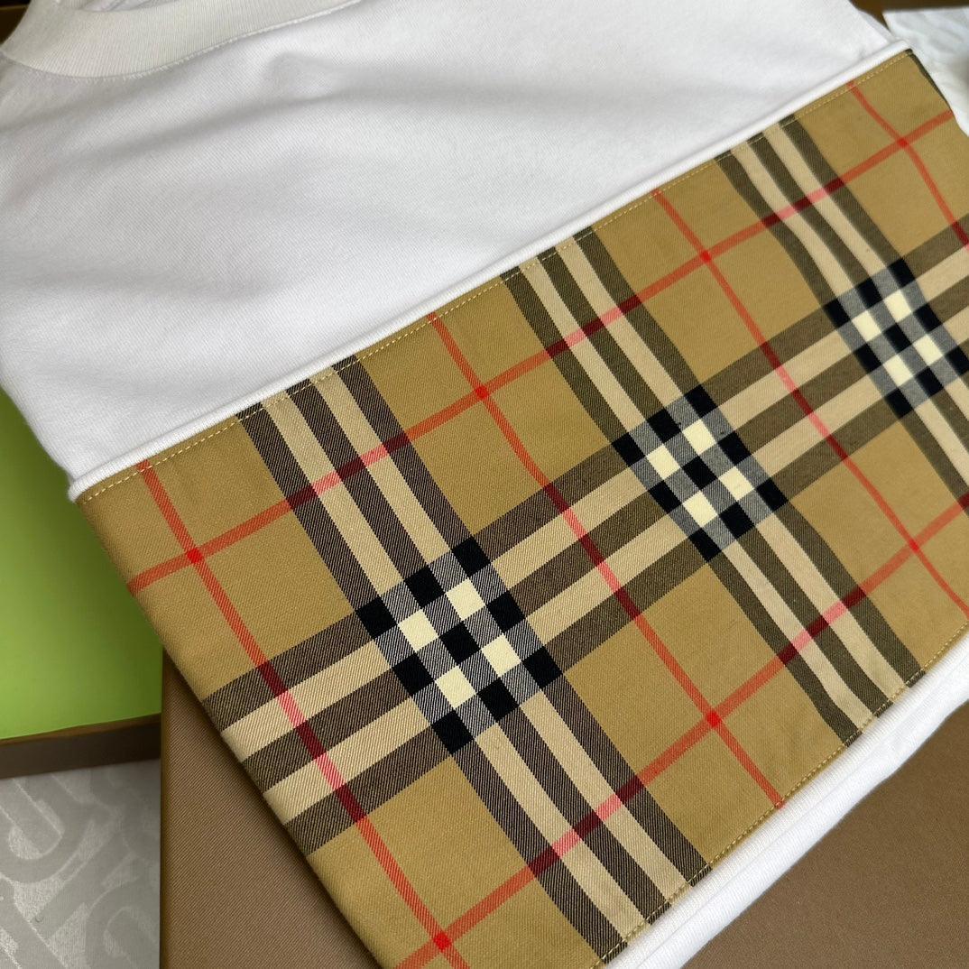 Burberry T-Shirt Without Collar 'White & Beige' Banlieue91