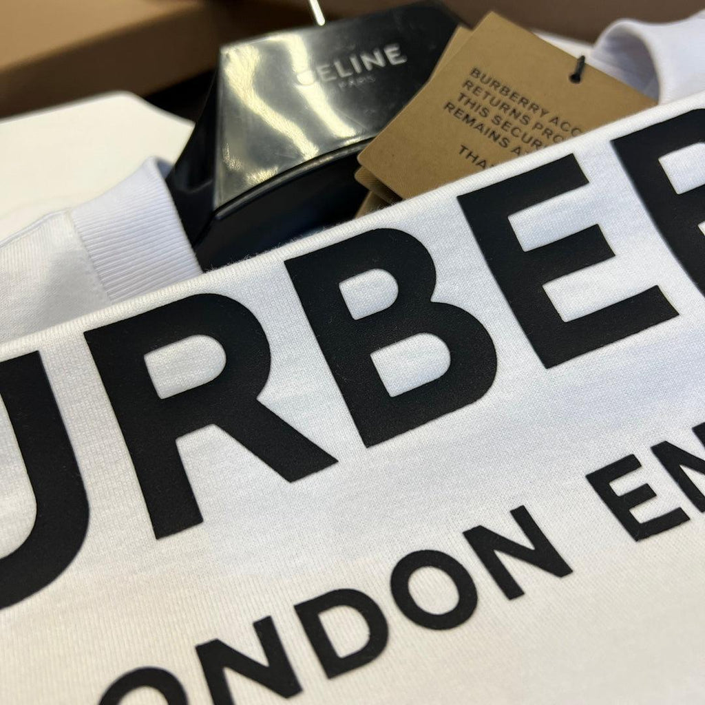 Burberry T-Shirt Without Collar 'White & Black' Banlieue91