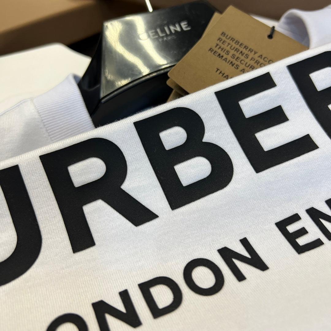 Burberry T-Shirt Without Collar 'White & Black' Banlieue91