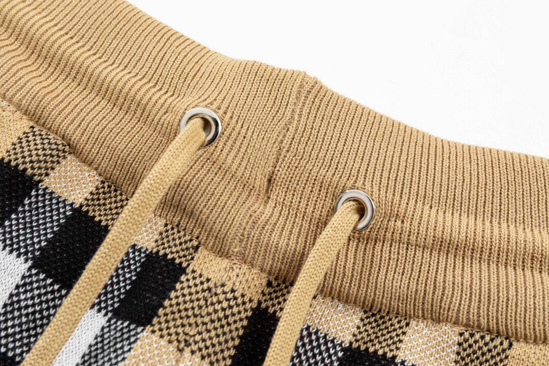 Burberry Men's Striped Cotton Knit Basketball Shorts 'Beige' Banlieue91