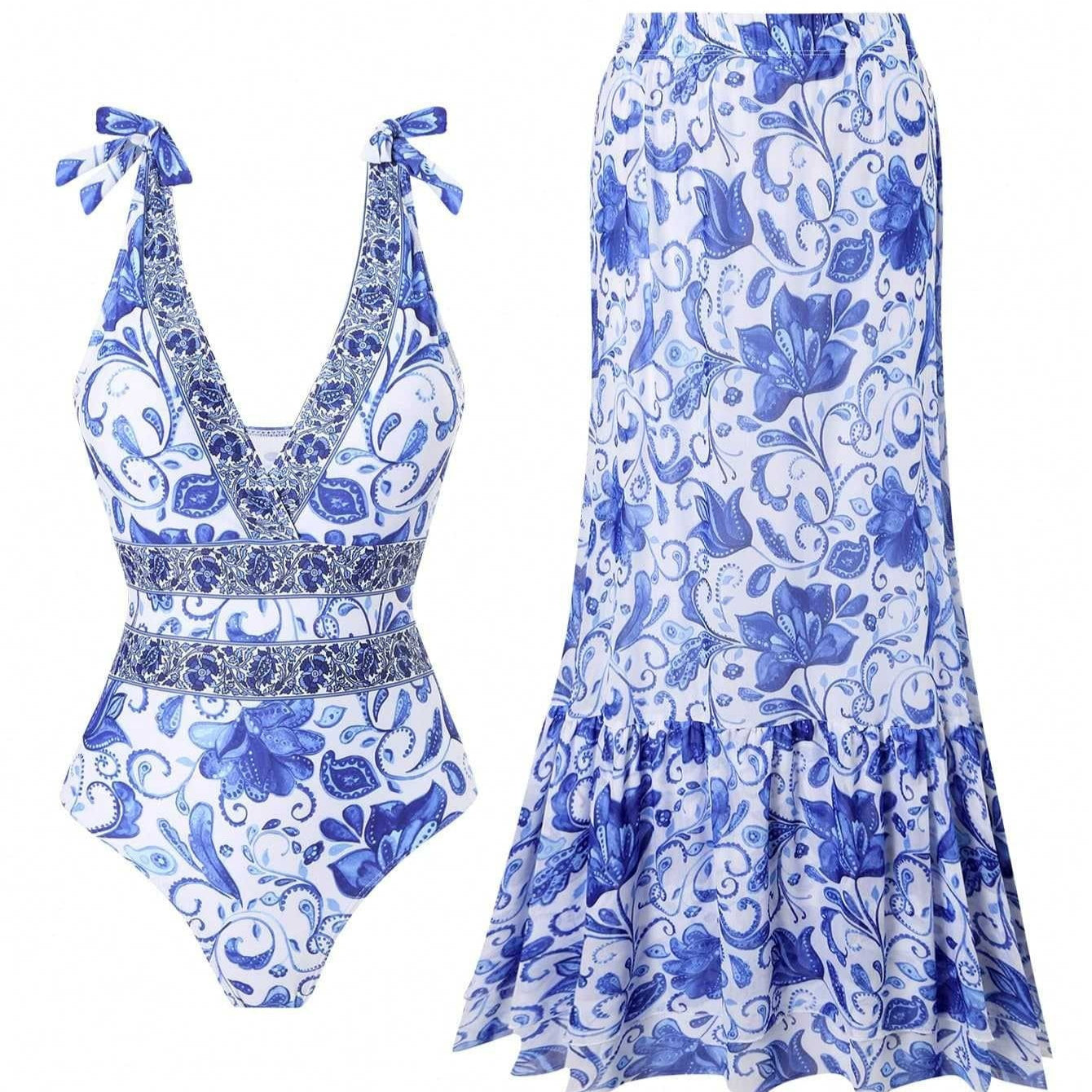 Ethnic Style One-piece Swimsuit For Women Beach Suit FitiqueFit