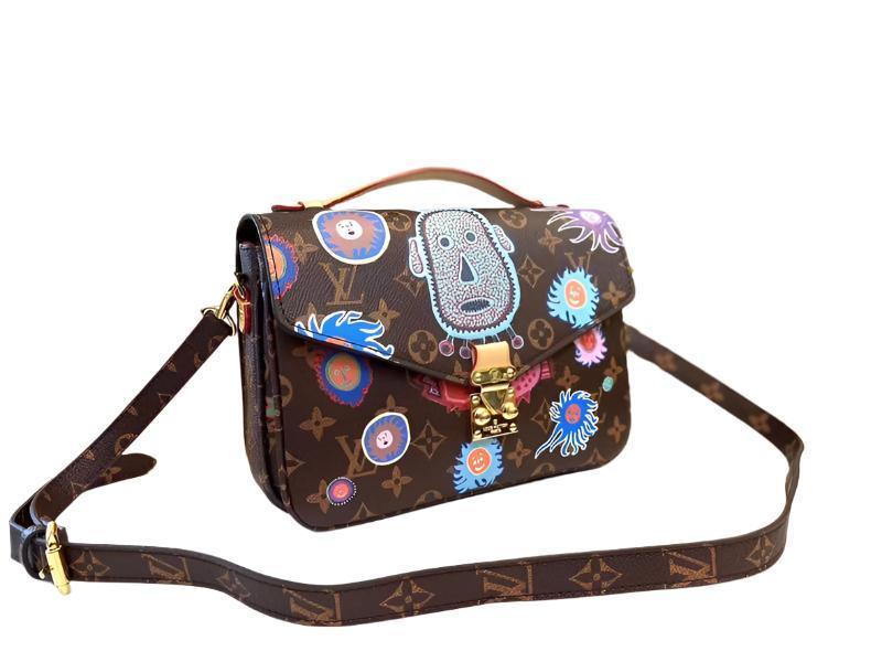 LOUIS VUITTON LV GHW Pochette Metis 2 Way Shoulder Bag Monogram Brown Banlieue91