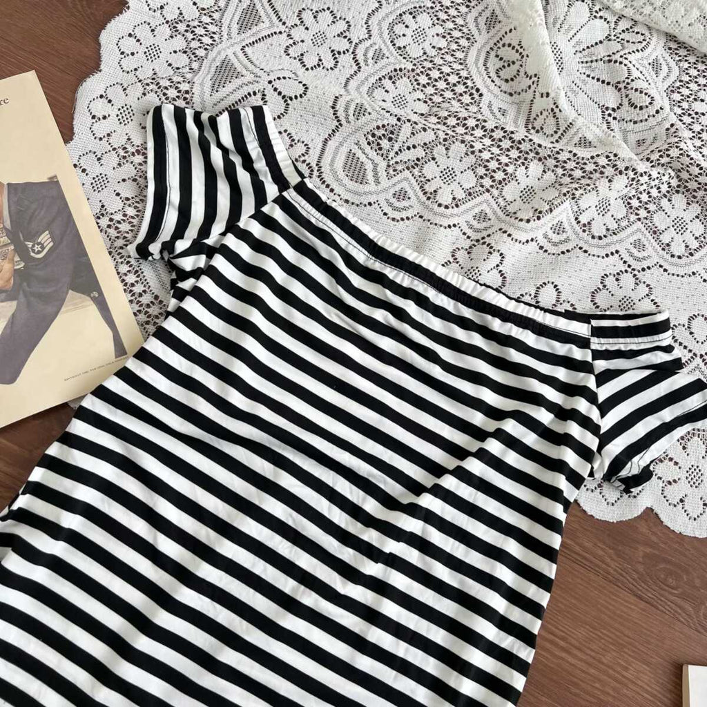Off-Shoulder Striped Top FitiqueFit