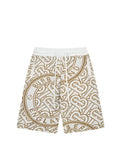 Burberry Men's Striped Cotton Knit Basketball Shorts 'Beige' Banlieue91