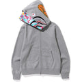BAPE ABC CAMO SHARK WIDE FIT FULL ZIP DOUBLE A Bathing Ape - Grey Banlieue91