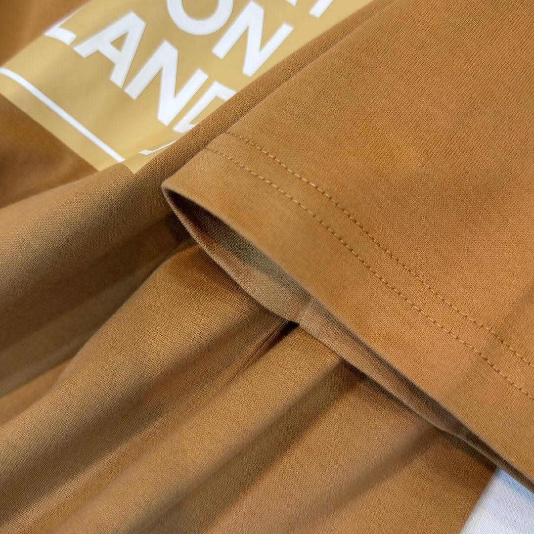 Burberry Brown & Beige T-Shirt Without Collar Banlieue91