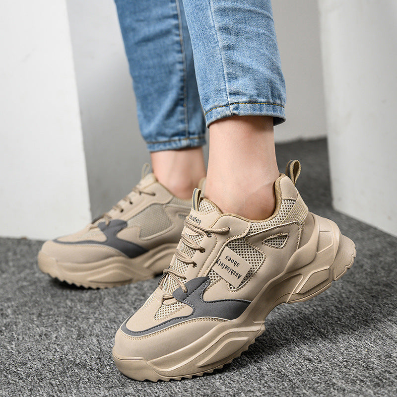 Lightweight Breathable Anti-Smash Work Shoes – Women's Safety Sneakers FitiqueFit