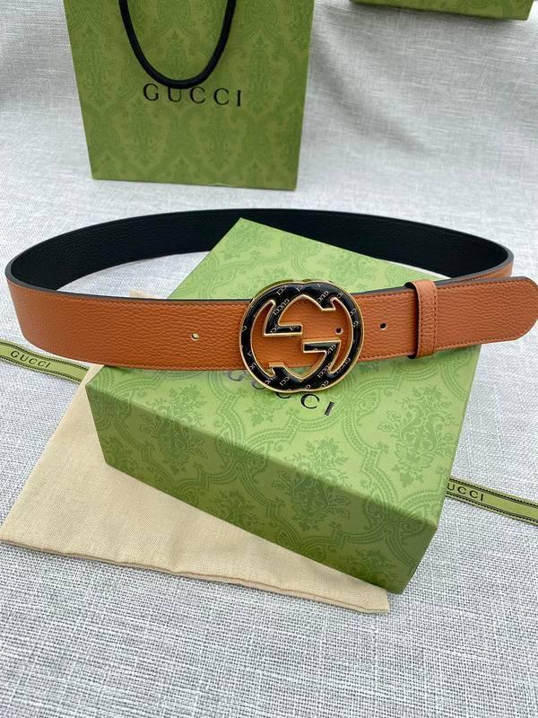 GUCCI Embellished coated-canvas and leather belt 'Brown' Banlieue91