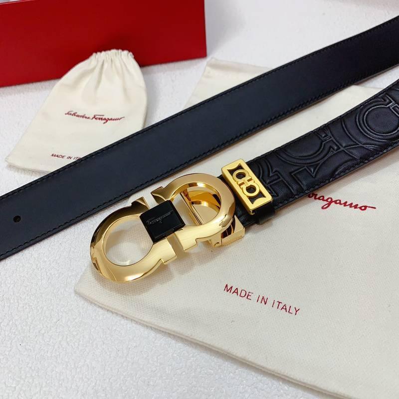 Salvatore Ferragamo Gancini Men's Belt 'Black' Banlieue91