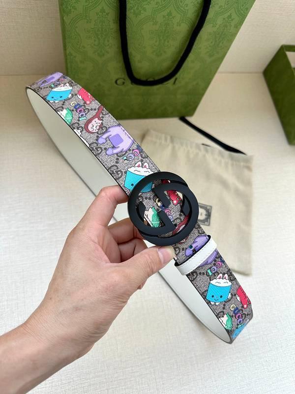 GUCCI Cartoon Print Logo Belt 'Multicolor' Banlieue91