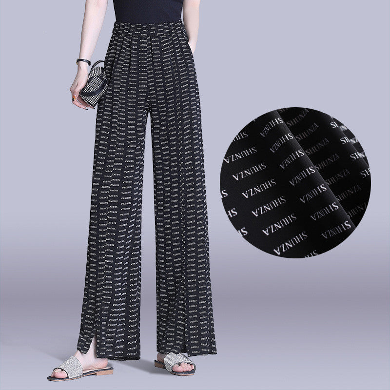 Summer Thin Loose Trendy Slim Plus Size Straight-leg Casual Pants Trousers