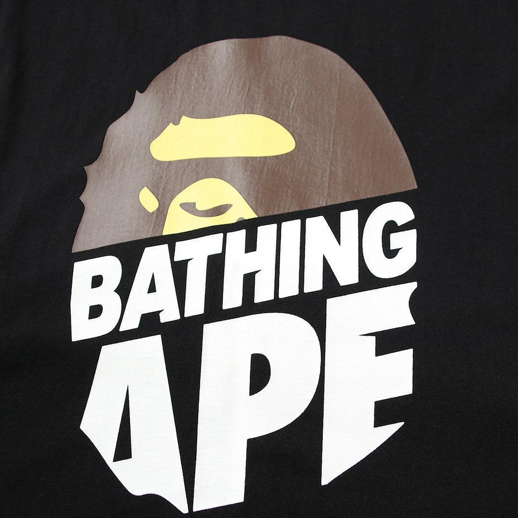 Bathing Ape Black T-Shirt without Collar Banlieue91