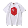 Bathing Ape White T-Shirt without Collar Banlieue91