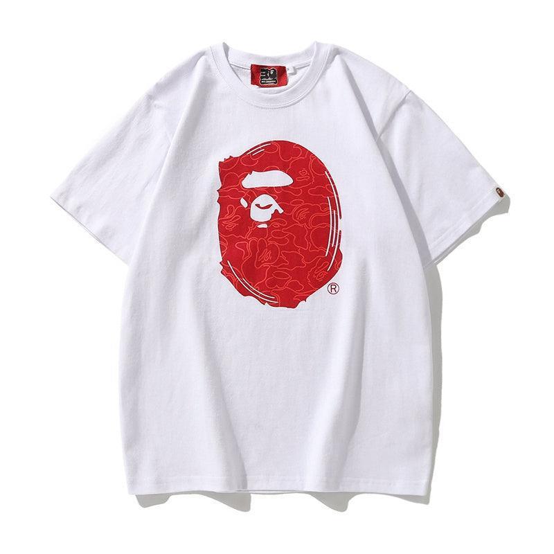 Bathing Ape White T-Shirt without Collar Banlieue91